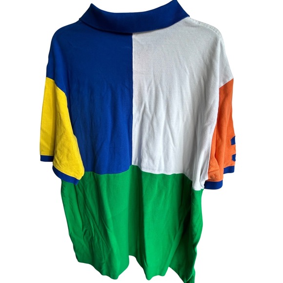 Polo Ralph Lauren Mesh Colorblock Big Pony Polo Shirt Men's B&T 2XLT Classic - Picture 5 of 8